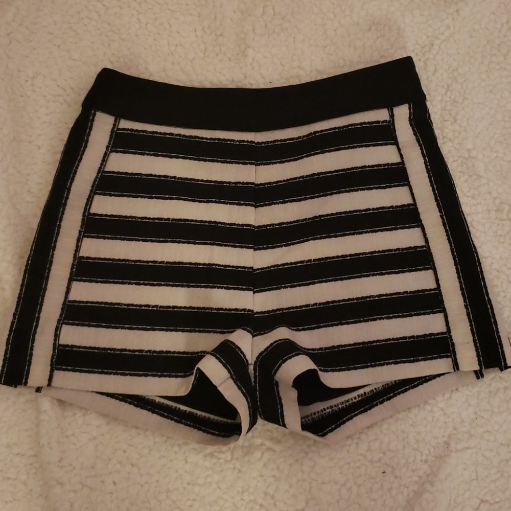 Striped dress shorts